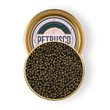 Load image into Gallery viewer, An overhead picture of Petrusco Ossetra Reserve caviar in an open tin.