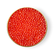 Load image into Gallery viewer, A close up of Petrusco Smoked Trout Roe in an open tin.