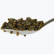 Load image into Gallery viewer, a metal spoon filled with Petrusco river beluga hybrid caviar