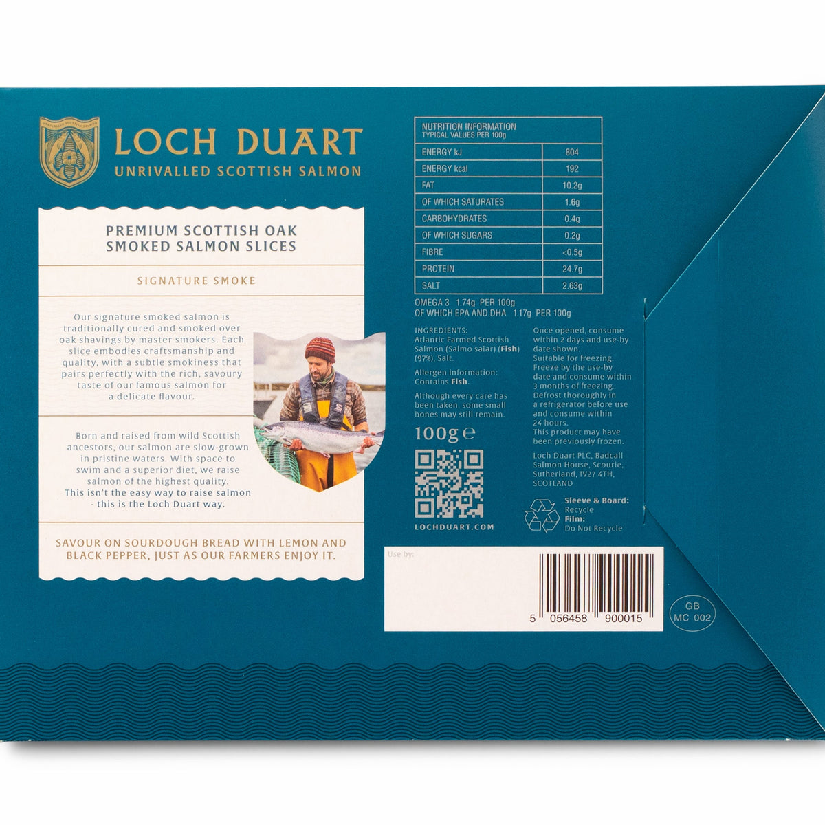 Loch Duart Smoked Scottish Salmon Slices - 3.5oz