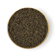 Load image into Gallery viewer, Open tin of Petrusco Culinary Grade Ossetra caviar showing dark olive-green pearls on a white background.
